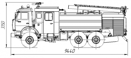 Автоцистерна пожарная АЦ-8,0-40 (КАМАЗ-43118)-24ВР