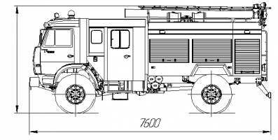 Автоцистерна пожарная АЦ-3,0-40 (КАМАЗ-43502)-26ВР