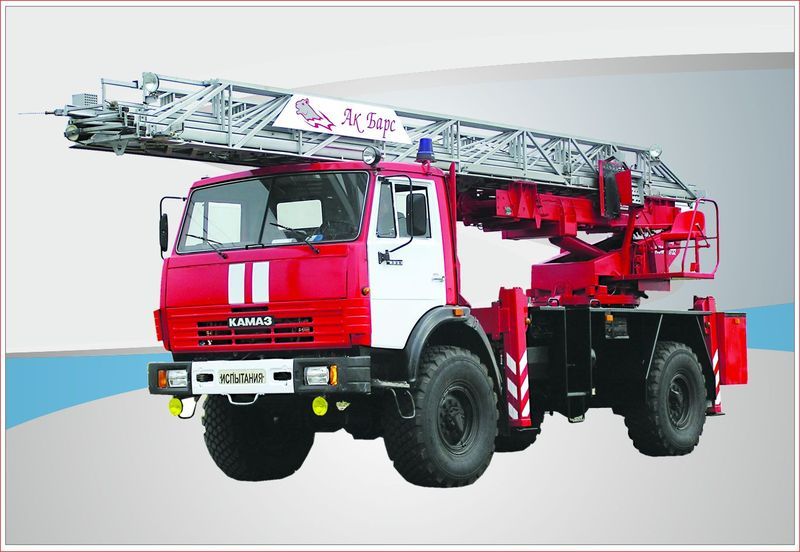 Пожарная автолестница АЛ-30 (КАМАЗ-43502)
